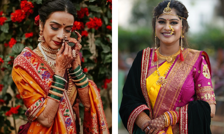 Royal Maharashtrian Bridal Makeup Looks for wedding day