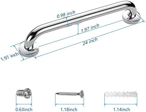 Gotega Anti Slip Stainless Steel Shower Handle - Shower Grab Bars