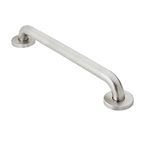 Moen Home 24-inch Stainless Shower Grab Bar for Bathtubs and Showers - Best Shower Standing Handle